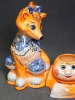 Подставка п/цв. Лиса с Колобком рис.