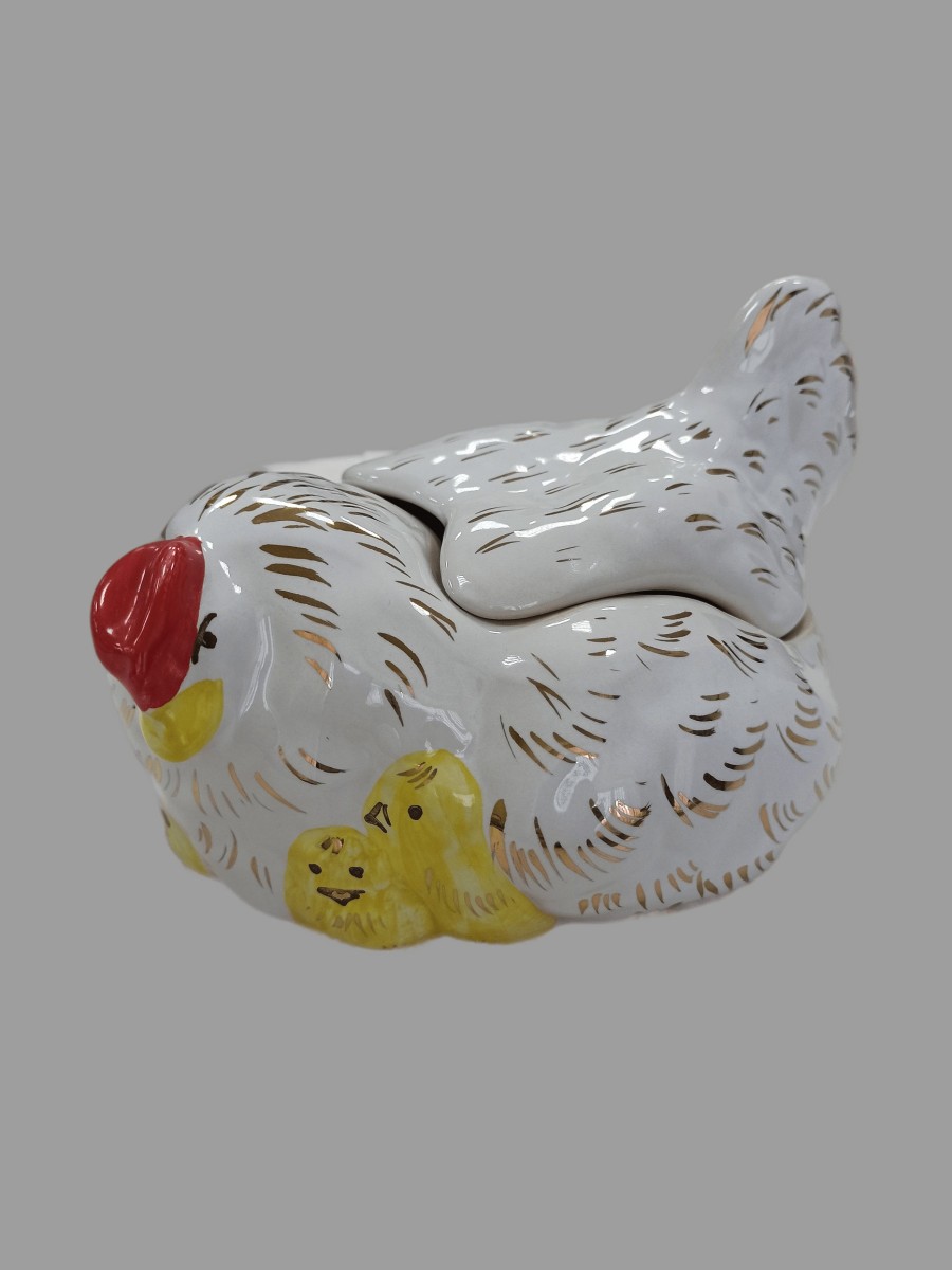 Шкатулка курица зол.