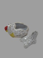 Шкатулка курица зол.