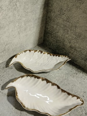 Салатник "Лист" зол.