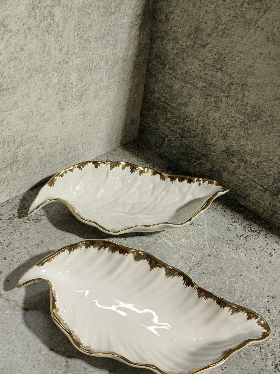 Салатник "Лист" зол.